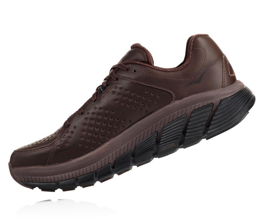 Zapatillas Running Hoka One One Hombre - Gaviota Cuero - Marrones - QZM598721